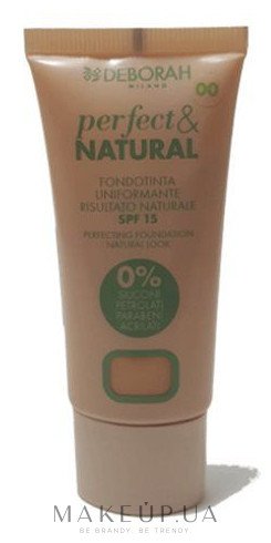 Тональная основа для лица - Deborah Milano Perfect & Natural Perfecting Foundation SPF15 — фото 00