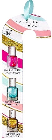 Набор - Inuwet Candy Cane 3 Kids Water Based Nail Polish (nail/polish/3x5ml) — фото N1