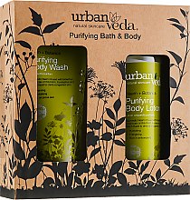 Духи, Парфюмерия, косметика Набор - Urban Veda Botanics Purifying Bath & Body (b/wash/200ml + b/lotion/250ml)