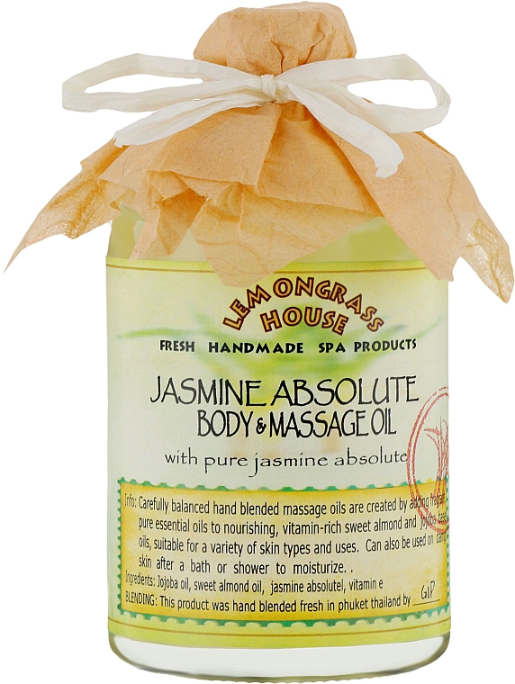 Масло для тела "Жасмин" - Lemongrass House Jasmine Absolute Body & Massage Oil — фото N2
