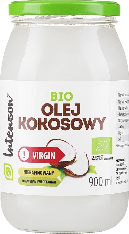 Нерафіноване кокосове масло - Intenson Virgin Coconut Oil — фото N4