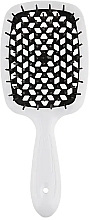 Духи, Парфюмерия, косметика Расчёска для волос, белая с черным - Hollow Comb Superbrush Plus White Black