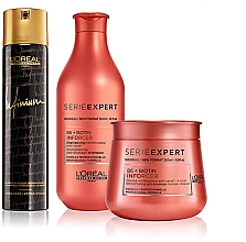 Духи, Парфюмерия, косметика Набор - L'Oreal Professionnel Serie Expert Inforcer (shmp/300ml + h/mask/250ml + h/spray/300ml)