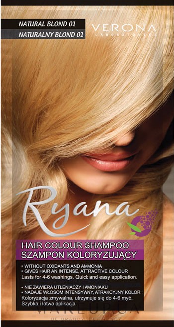 Окрашивающий шампунь - Ryana Hair Colour Shampoo — фото 01 - Natural Blond