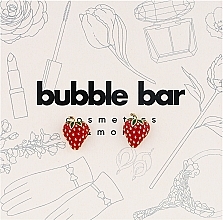 Парфумерія, косметика Сережки-гвоздики "Полуничка" - Bubble Bar