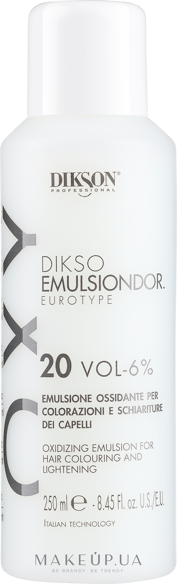 Окислювач кремоподібний 6% - Dikson Tec Emulsion Eurotype — фото 250ml