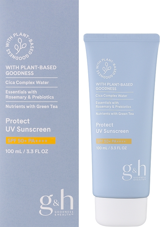 Сонцезахисний крем для тіла з UVA/UVB - Amway G&H Goodness & Health Protect UV Sunscreen SPF50+ PA++++ — фото N2