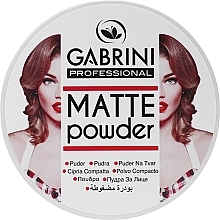 Матовая пудра для лица - Gabrini Professional Matte Make Up Powder — фото N2