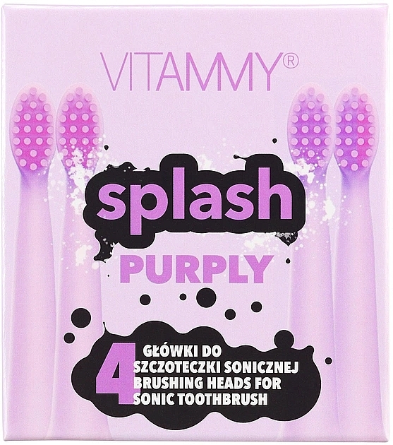 Насадка для електричної зубної щітки "Splash Purply" - Vitammy — фото N1