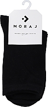 Жіночі високі однотонні шкарпетки, чорні - Moraj — фото N1