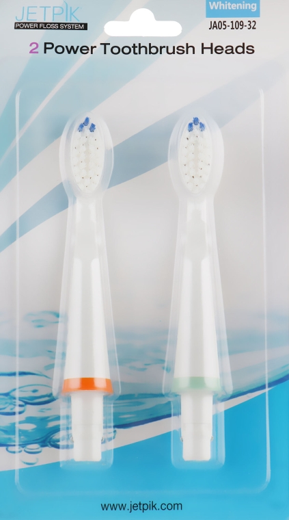 Насадки для ирригатора - Jetpik 2 Power Toothbrush Heads Whitening — фото N1