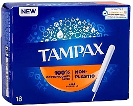 Парфумерія, косметика Тампони з аплікатором, 18 шт. - Tampax Compak Super Plus *