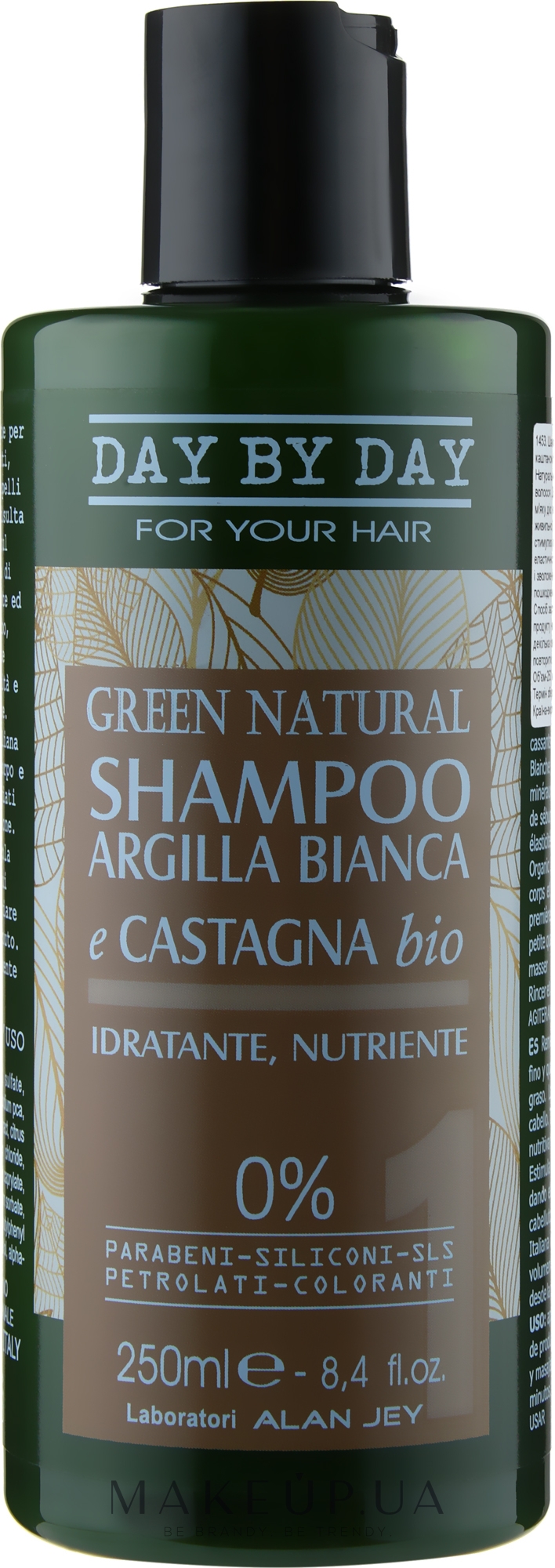Шампунь з білою глиною і каштаном - Alan Jey Green Natural Shampoo — фото 250ml