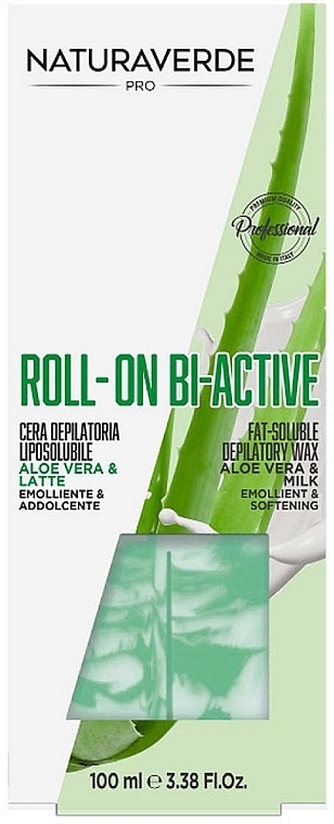 Воск для депиляции в картридже - Naturaverde Pro Roll-On Bi-Active With Aloe Vera And Milk — фото N1