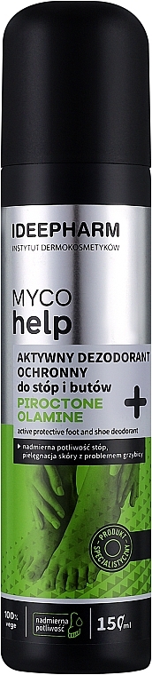 Дезодорант для ніг і взуття - Ideepharm Myco Help Protective Deodorant For Feet And Shoes — фото N1