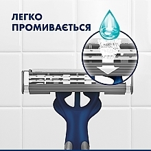 Набор одноразовых станков для бритья, 4шт - Gillette Blue II Maximum — фото N7