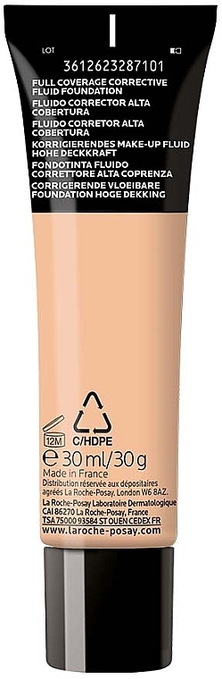 Корректирующий тональный флюид высокого покрывающего свойства для чувствительной кожи , SPF25 - La Roche-Posay Toleriane Teint Make up Fluid — фото N2