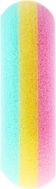 Губка банная овальная 30468, разноцветная - Top Choice — фото N2
