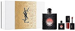 Духи, Парфюмерия, косметика Yves Saint Laurent Black Opium - Набор (edp/90ml + edp/7.5ml + lipstic/6ml)