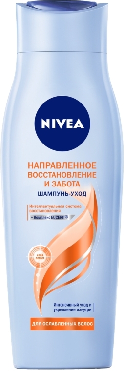 Шампунь "Направленное восстановление и забота" для ослабленных волос - NIVEA — фото N1