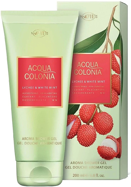 Maurer & Wirtz 4711 Aqua Colognia Lychee & White Mint - Гель для душа — фото N1