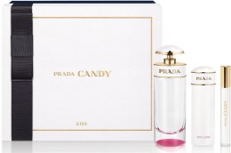 Парфумерія, косметика Prada Candy Kiss - Набір (edp/80ml + b/lot/75ml + edp/10ml/Rollerball)