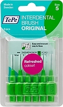 Парфумерія, косметика Набір міжзубних йоржиків "Original", 0.8 мм, зелені - TePe Interdental Brush Original Size 5