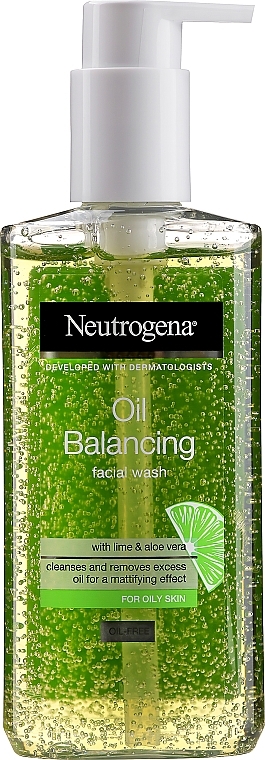 Средство для умывания - Neutrogena Visibly Clear Pore & Shine Daily Wash Face Lime & Tangerine — фото N1