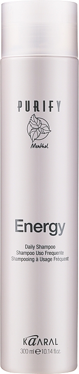 Енергетичний шампунь з екстрактом свіжої м'яти і ментолу - Kaaral Purify Energy Shampoo — фото N1