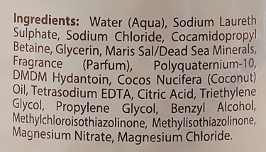 Шампунь с минералами Мертвого моря и кокосовым маслом - Dead Sea Collection Coconut Mineral Shampoo — фото N3