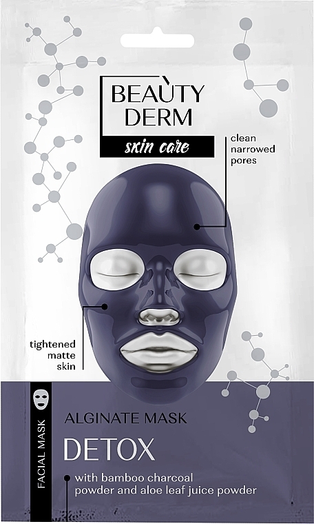 Альгинатная черная маска "Очищающая" - Beauty Derm Face Mask