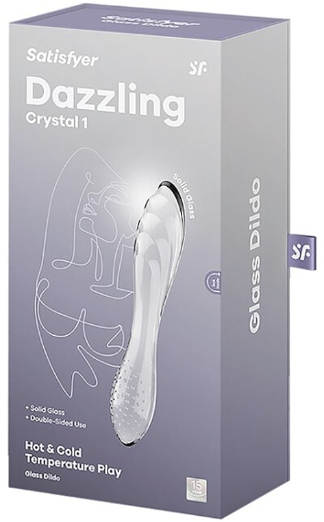 Фаллоимитатор стеклянный - Satisfyer Dazzling Crystal 1 — фото N3