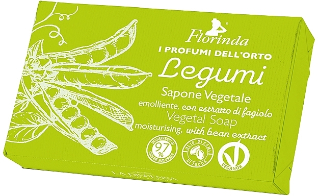 Мыло натуральное "Зеленый горошек" - Florinda Legumi — фото N1
