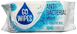 Влажные салфетки с D-пантенолом, 60 шт - Go Wipes Anti-Bacterial Effect D-Panthenol — фото N1