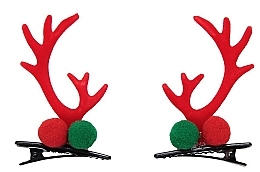 Духи, Парфюмерия, косметика Заколки для волос "Christmas", FA-5742 с оленьими рожками - Donegal