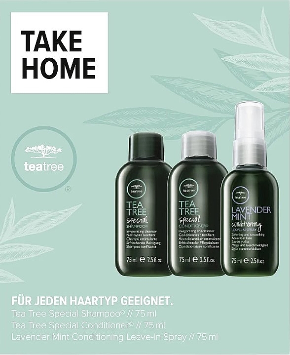 Набор - Paul Mitchell Take Home Kit Tea Tree Special (shm/75ml + cond/75ml + spray/75ml) — фото N1