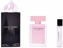 Парфумерія, косметика Narciso Rodriguez for Her - Набір (edp/50ml + hair/mist/10ml)