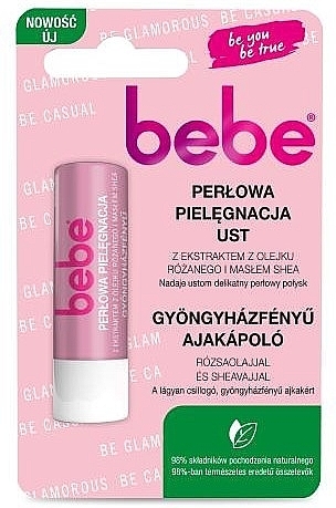 Бальзам для губ жемчужный с экстратком розового масла - Johnson’s® Bebe Pearl Lip Balm