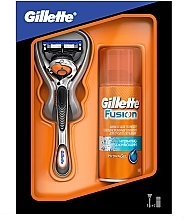 Парфумерія, косметика Набір - Gillette Fusion ProGlide (бритва/1шт + змінна касета/1шт + gel/75ml)