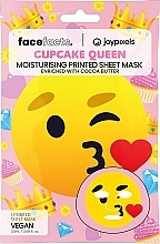 Парфумерія, косметика Тканинна маска для обличчя "Joypixels Cupcake Queen" - Face Facts Printed Sheet Mask