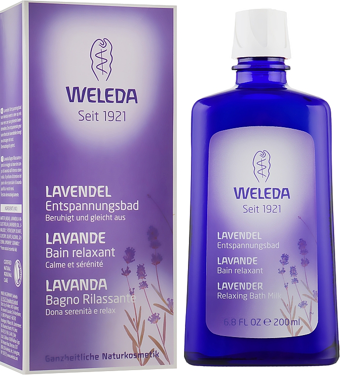 Расслабляющее молочко для ванны "Лаванда" - Weleda Lavender Relaxing Bath Milk — фото N4