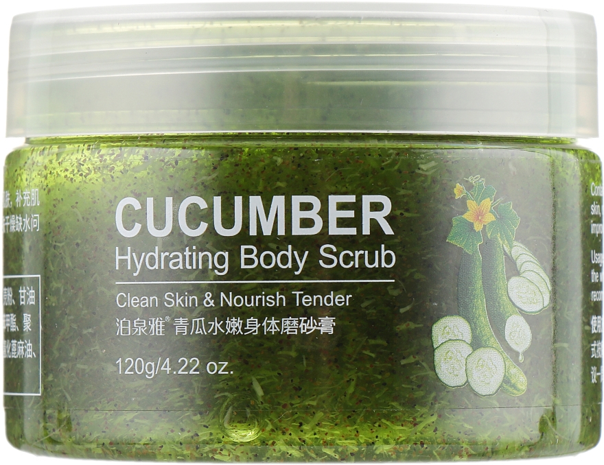 Cкраб для для тіла, з естрактом огірка - Bioaqua Cucumber Hydrating Body Scrub — фото N2