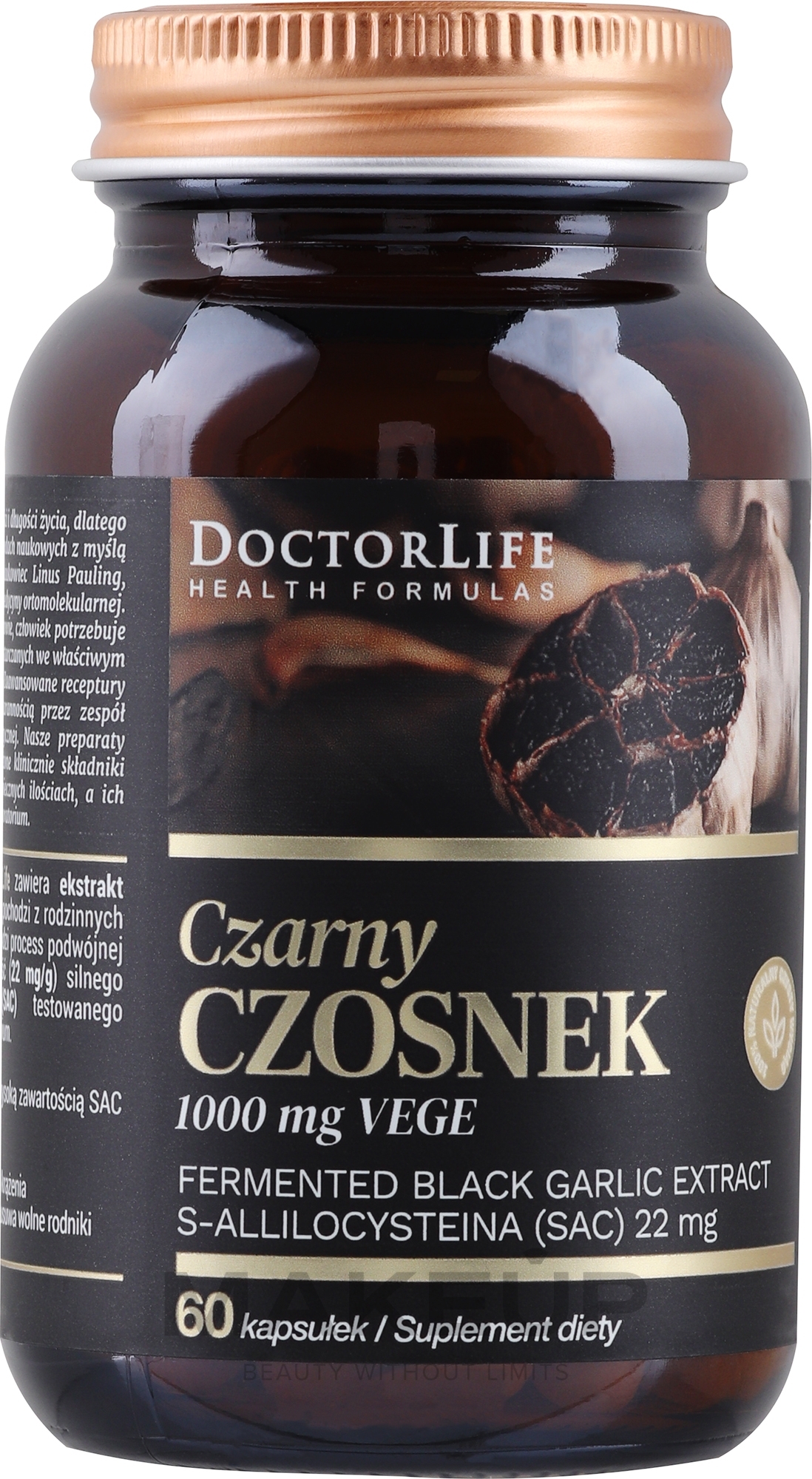 Пищевая добавка "Черный чеснок" - Doctor Life Black Garlic — фото 60шт