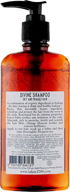 Шампунь для волос "Дивин" - La Fare 1789 Divin Shampoo — фото N2