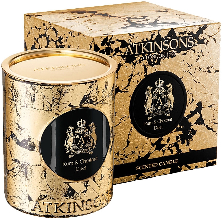 Atkinsons Rum and Chestnut Duet Candle — фото N1