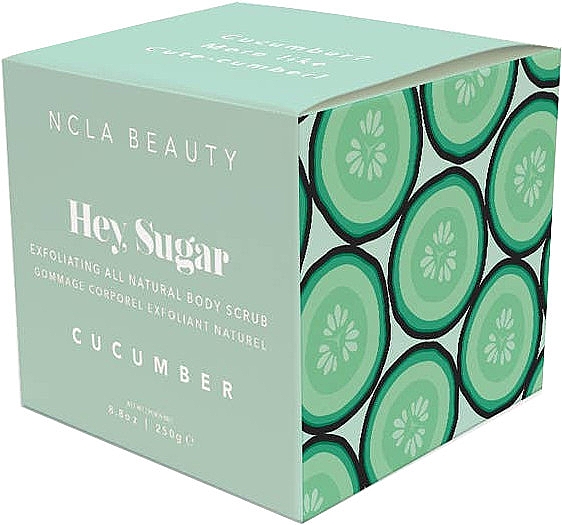 Скраб для тіла "Огірок" - NCLA Beauty Hey, Sugar Cucumber Body Scrub — фото N4