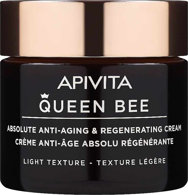 Антивіковий регенерувальний крем для обличчя - Apivita Queen Bee Absolute Anti Aging & Regenerating Light Texture Cream — фото N1
