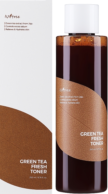 Освежающий тоник с экстрактом зелёного чая - IsNtree Green Tea Fresh Toner  — фото N2