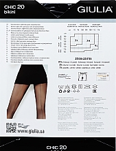 Колготки для жінок "Chic Bikini" 20 den, nero/rosso - Giulia — фото N2