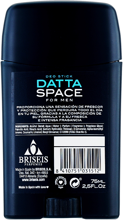 Дезодорант-стик "Datta Space For Men" - Tulipan Negro Deo Stick — фото N2